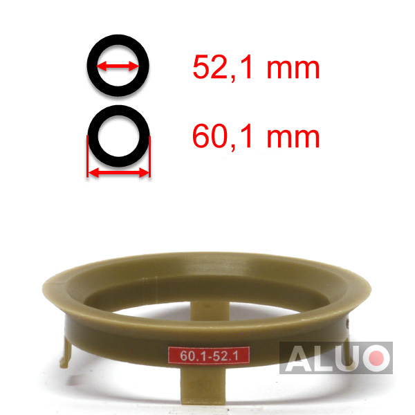 Centravimo žiedai 60,1 - 52,1 mm ( 60.1 - 52.1 ) - nemokamas pristatymas