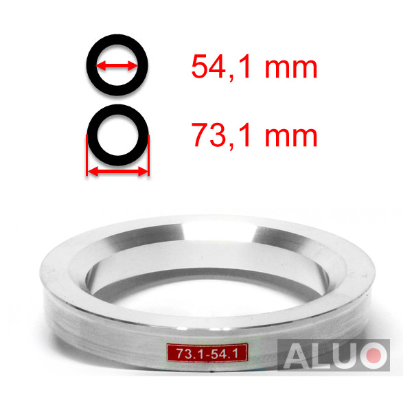 Aliuminio centravimo žiedai 73,1 - 54,1 mm ( 73.1 - 54.1 )