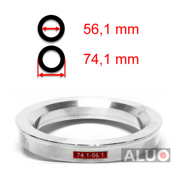 Aliuminio centravimo žiedai 74,1 - 56,1 mm ( 74.1 - 56.1 )