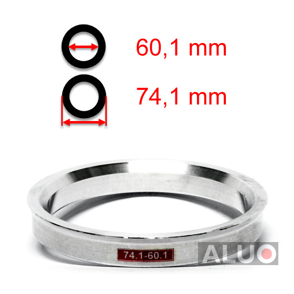 Aliuminio centravimo žiedai 74,1 - 60,1 mm ( 74.1 - 60.1 )