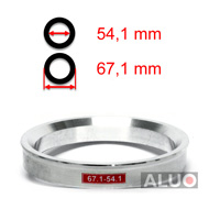 Aliuminio centravimo žiedai 67,1 - 54,1 mm ( 67.1 - 54.1 )