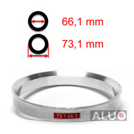 Aliuminio centravimo žiedai 73,1 - 66,1 mm ( 73.1 - 66.1 )